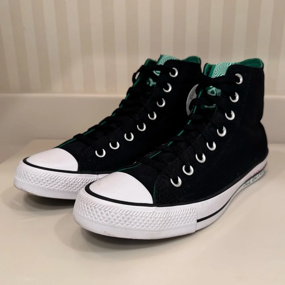Converse Chuck Taylor All Star Hi Top "See Beyond" Black Sneakers Unisex - Picture 6 of 16